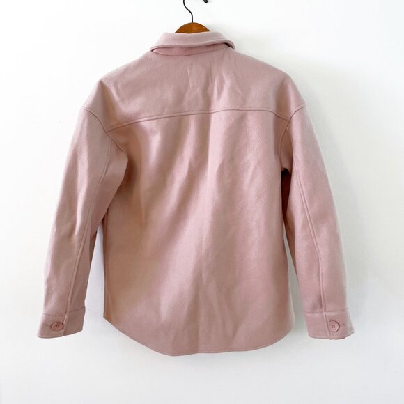 Anthropologie AVEC LES FILLES Blush Melange Shacket, Size Small - Picture 5 of 6